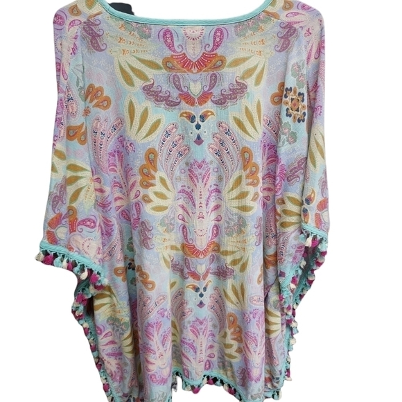Matilda Jane med paisley top kimono sleeves with tassels pullover - Picture 6 of 8